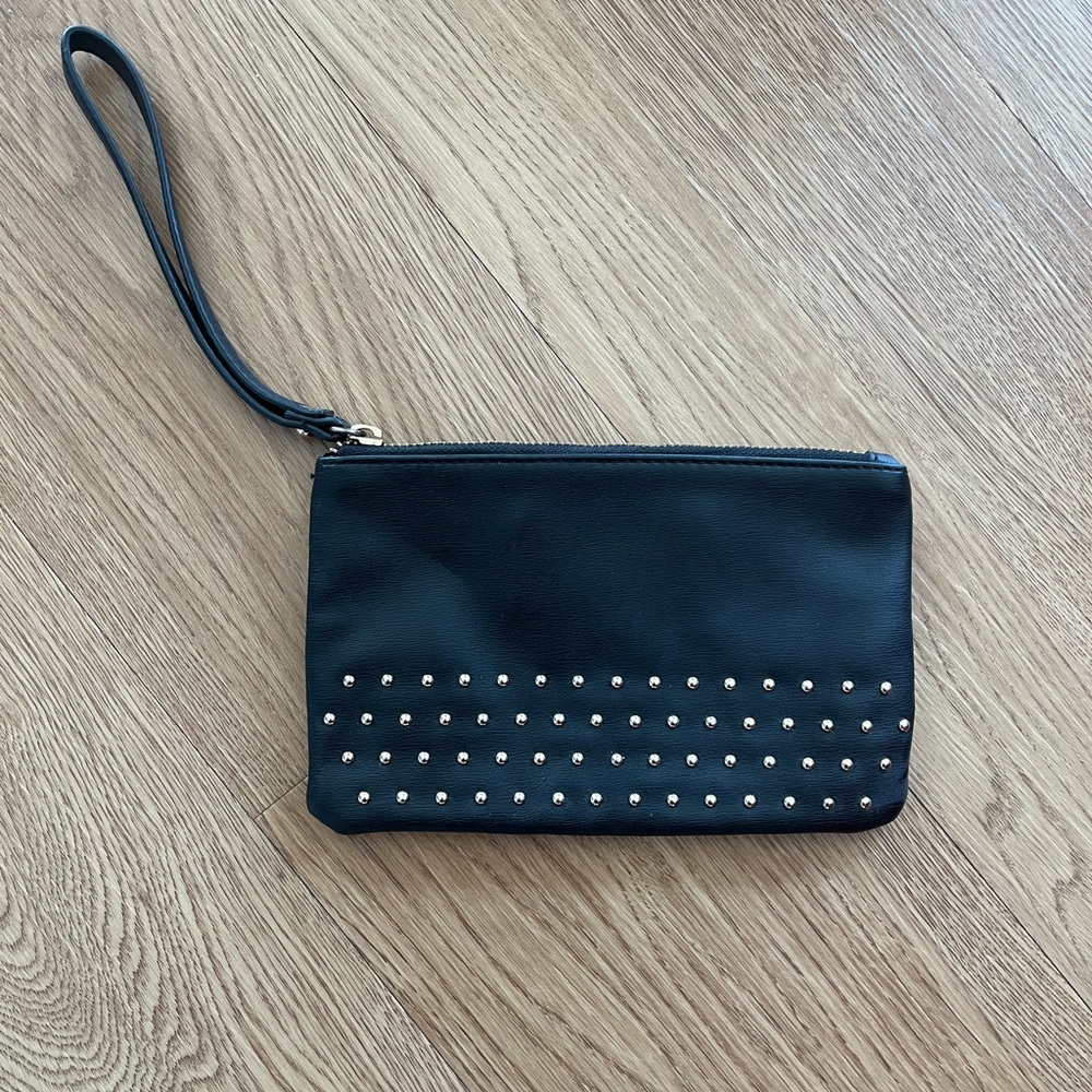 Black Studded Clutch